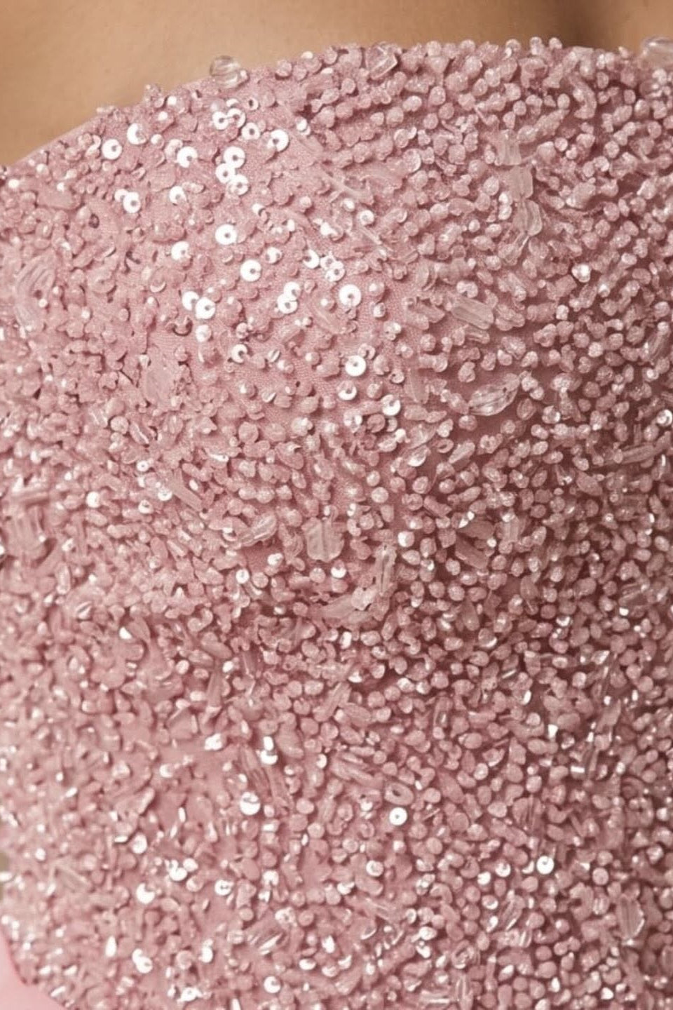 Glamorous Pink Strapless Sleeveless Mermaid Evening Dresses Sheath Sequins With Pleats