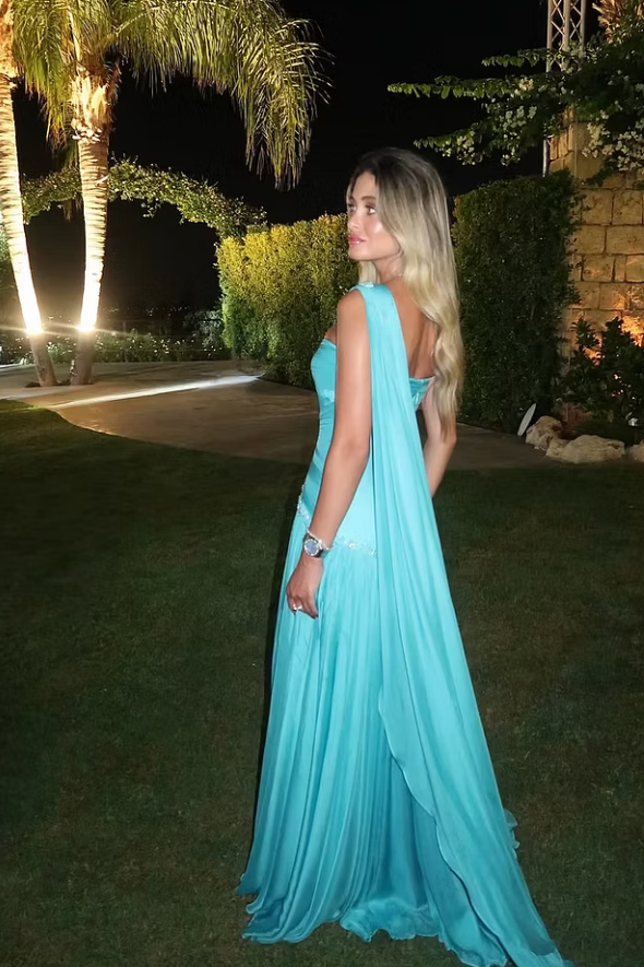 Timeless Blue Sweetheart Sleeveless Chiffon Wedding Dresses Gem Floor Length With Zipper Pleats