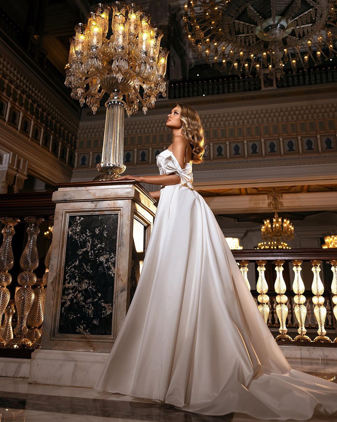 A-line Off-The-Shoulder Lace Wedding Dress with Sweetheart Appliques-BallBride
