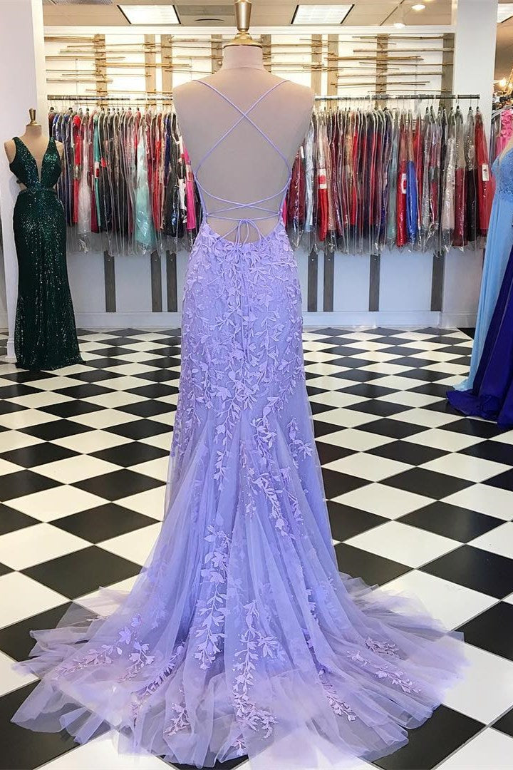 Amazing Mermaid Prom Dress With Tulle and Appliques-BallBride
