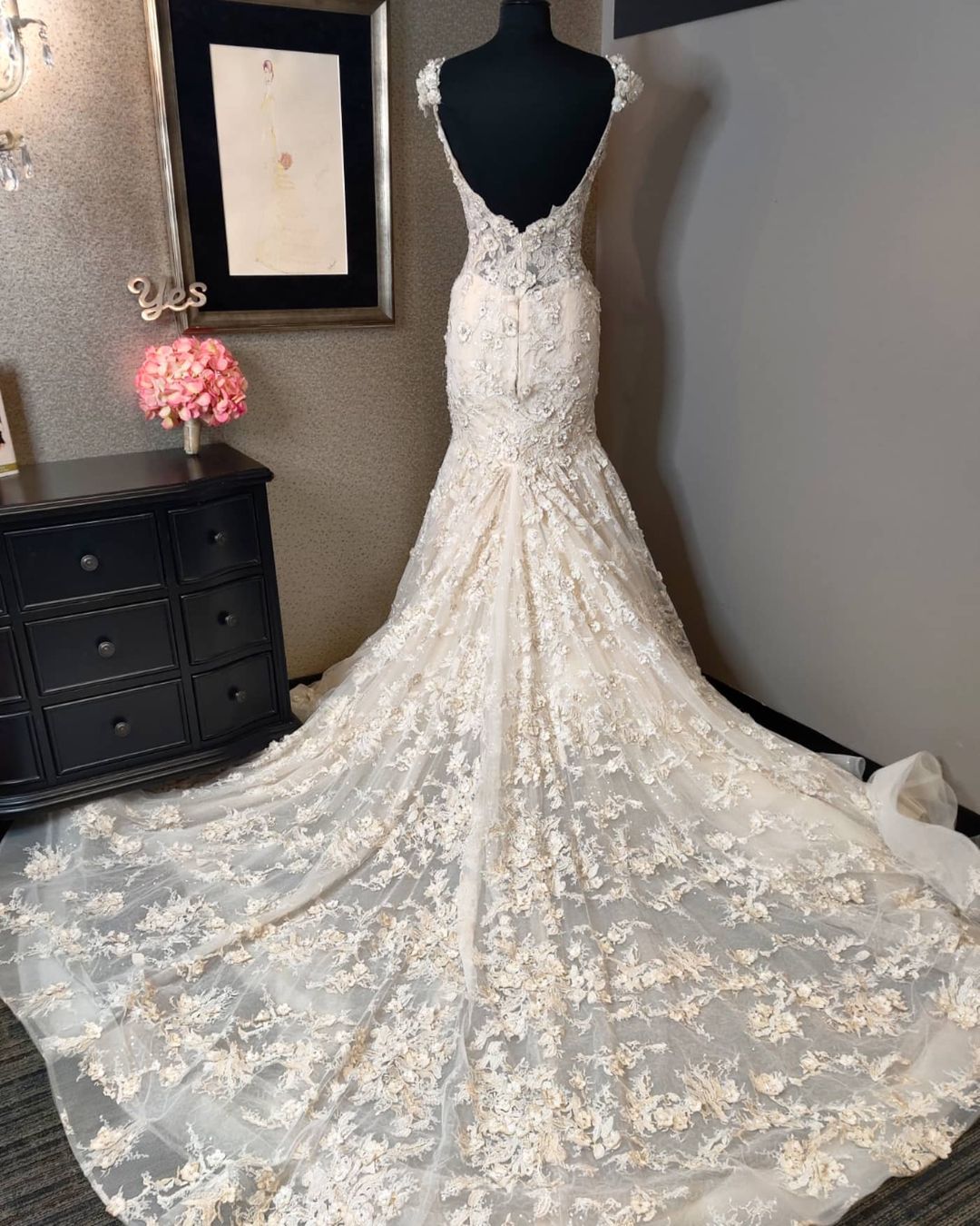Amazing Mermaid Sweetheart Wedding Dress With Lace-BallBride