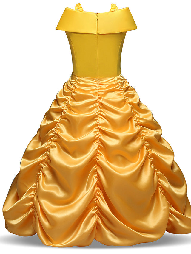 Beautiful Sleeveless Off Shoulder Flower Girl Dresses with Tier Ruching Crystals Rhinestones-BallBride
