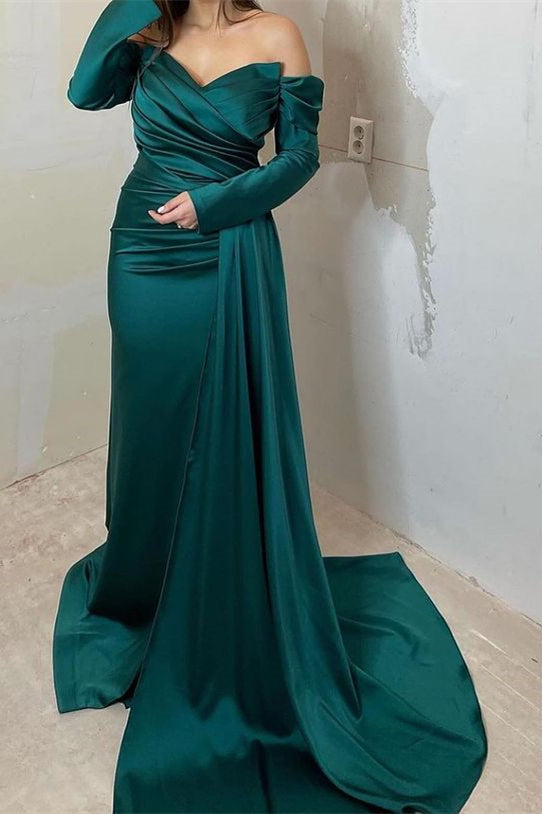 Beautiful Sweetheart Off-The-Shoulder Mermaid Evening Dress-BallBride