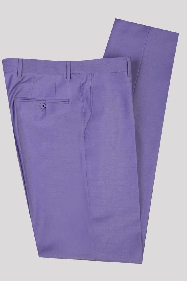 Best Fitted Men Suits - Clifford Chic Purple Peaked Lapel Three Pieces-BallBride