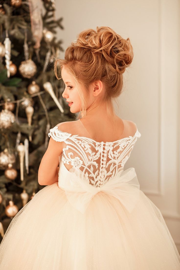Cute Jewel Sleeveless Ball Gown Flower Girl Dress with Tulle Lace Appliques-BallBride