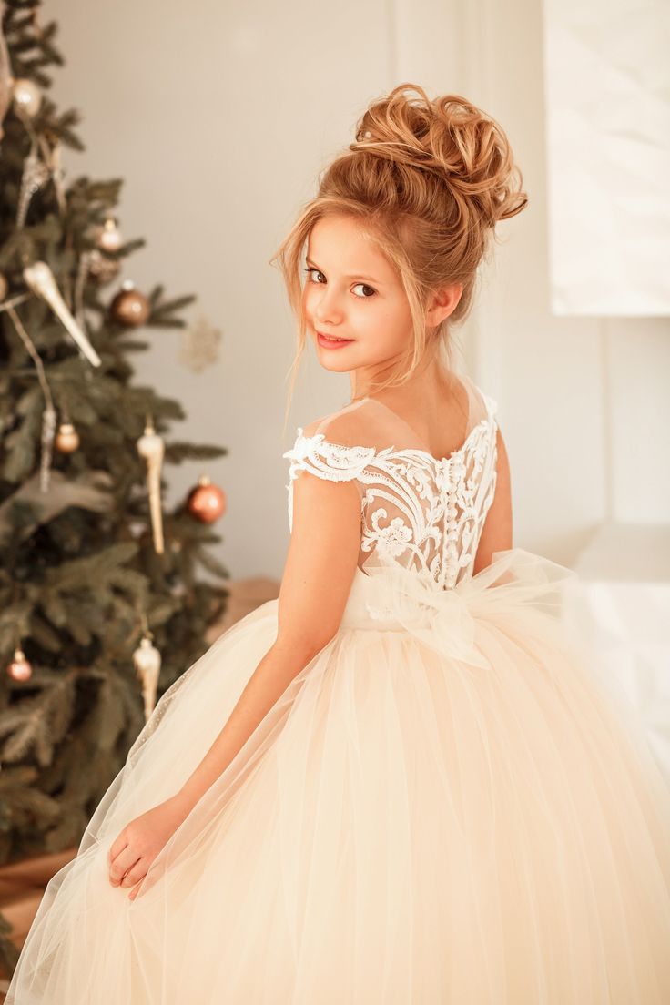 Cute Jewel Sleeveless Ball Gown Flower Girl Dress with Tulle Lace Appliques-BallBride