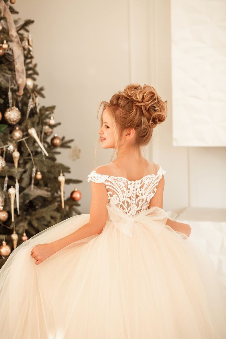 Cute Jewel Sleeveless Ball Gown Flower Girl Dress with Tulle Lace Appliques-BallBride