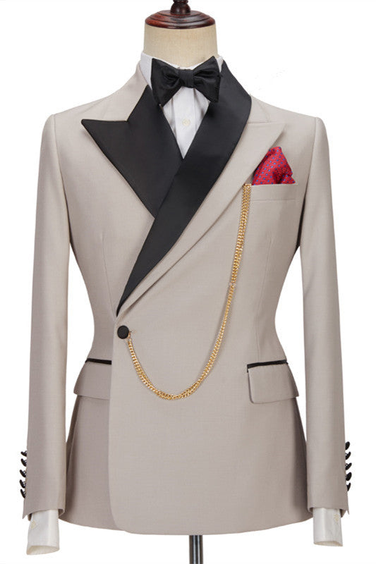 David Beckham Royal Wedding Suit with Peaked Lapel - Glamorus Style-BallBride