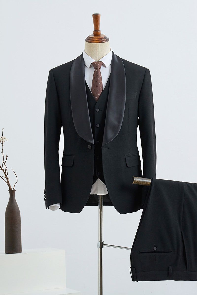 Elegant 3 Pieces Custom Wedding Suit for Grooms by Beacher-BallBride