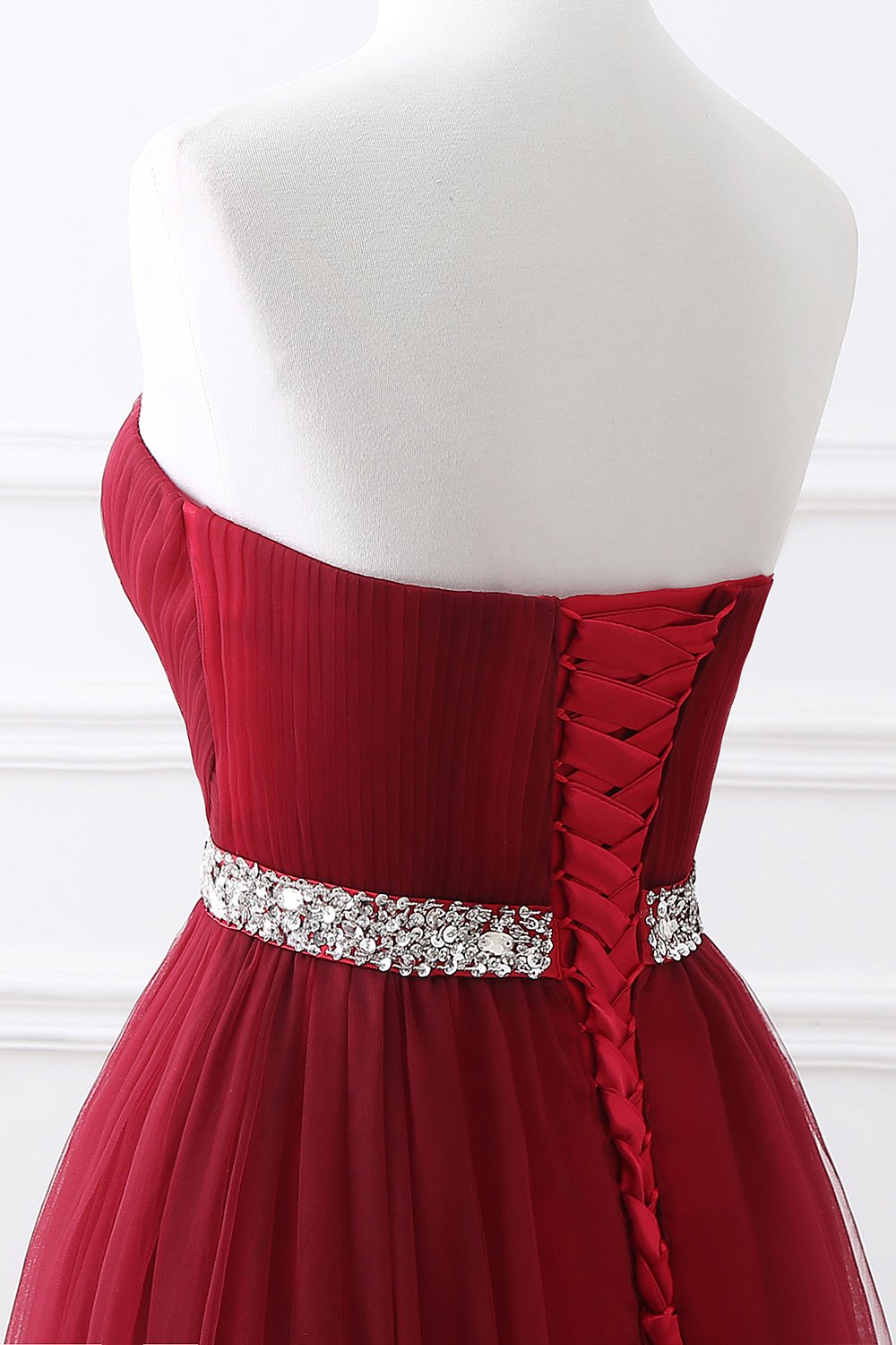 Elegant Evening Dresses Long - Burgundy Sweetheart-BallBride