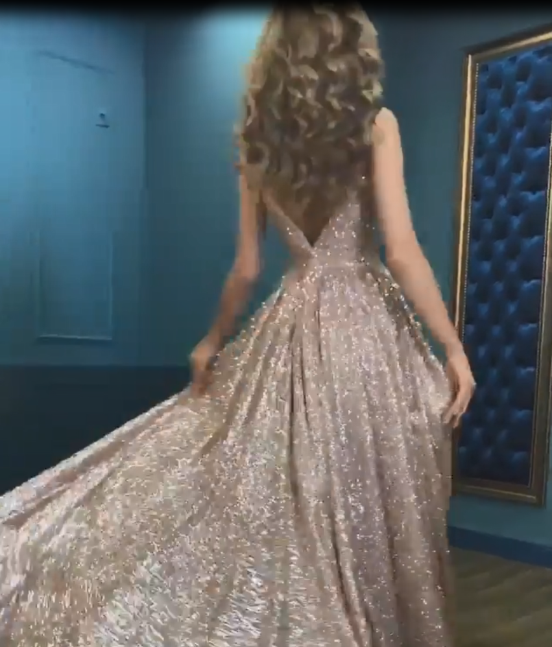 Elegant Evening Dresses with Spaghetti-Straps and Modern V-Neck Sequins-BallBride