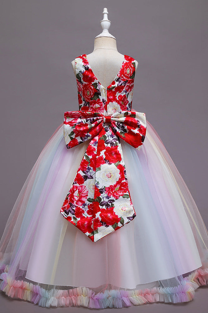 Elegant Long Princess Tulle Wedding Dress-BallBride