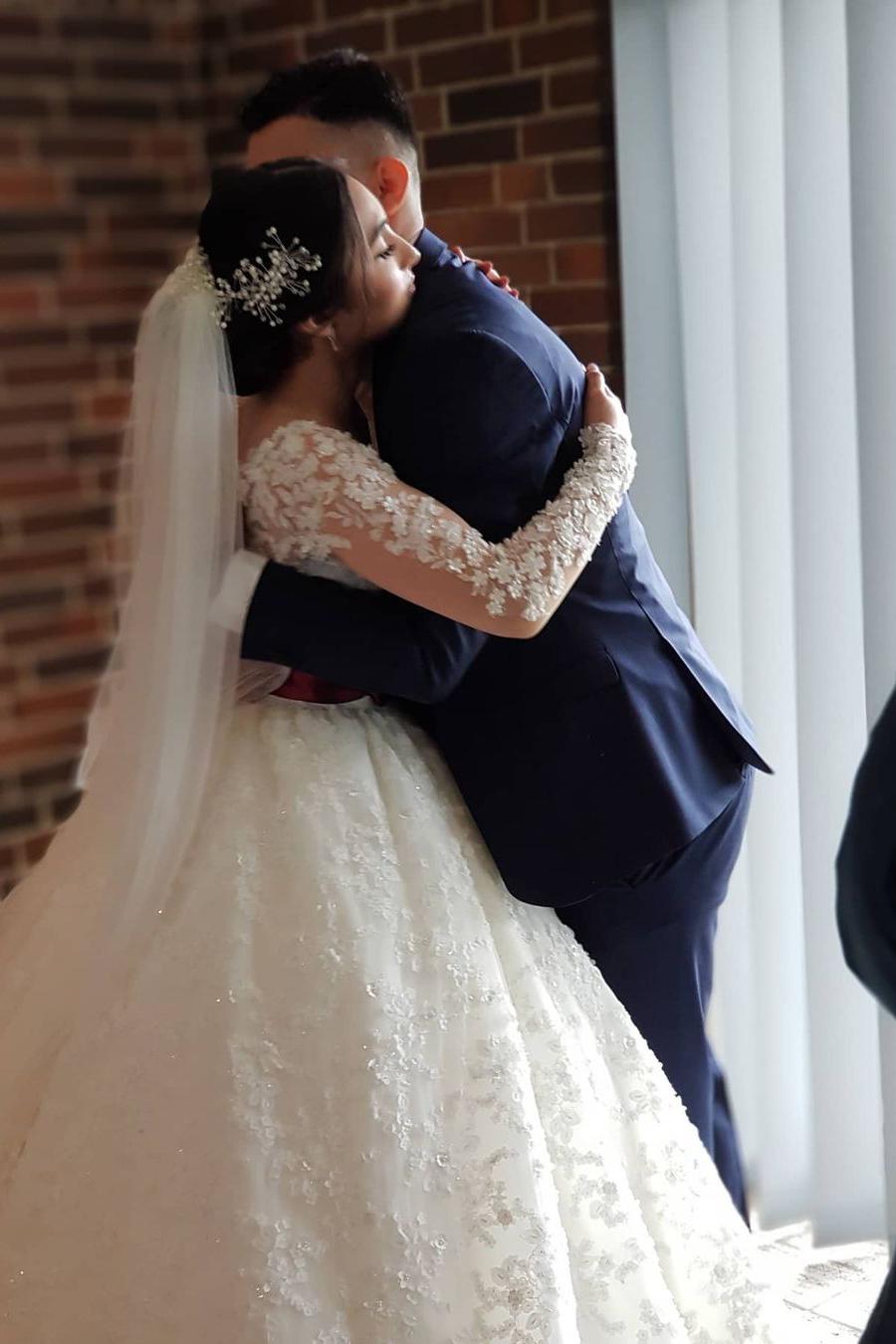 Elegant Princess Lace Wedding Dresses with Long Sleeves-BallBride