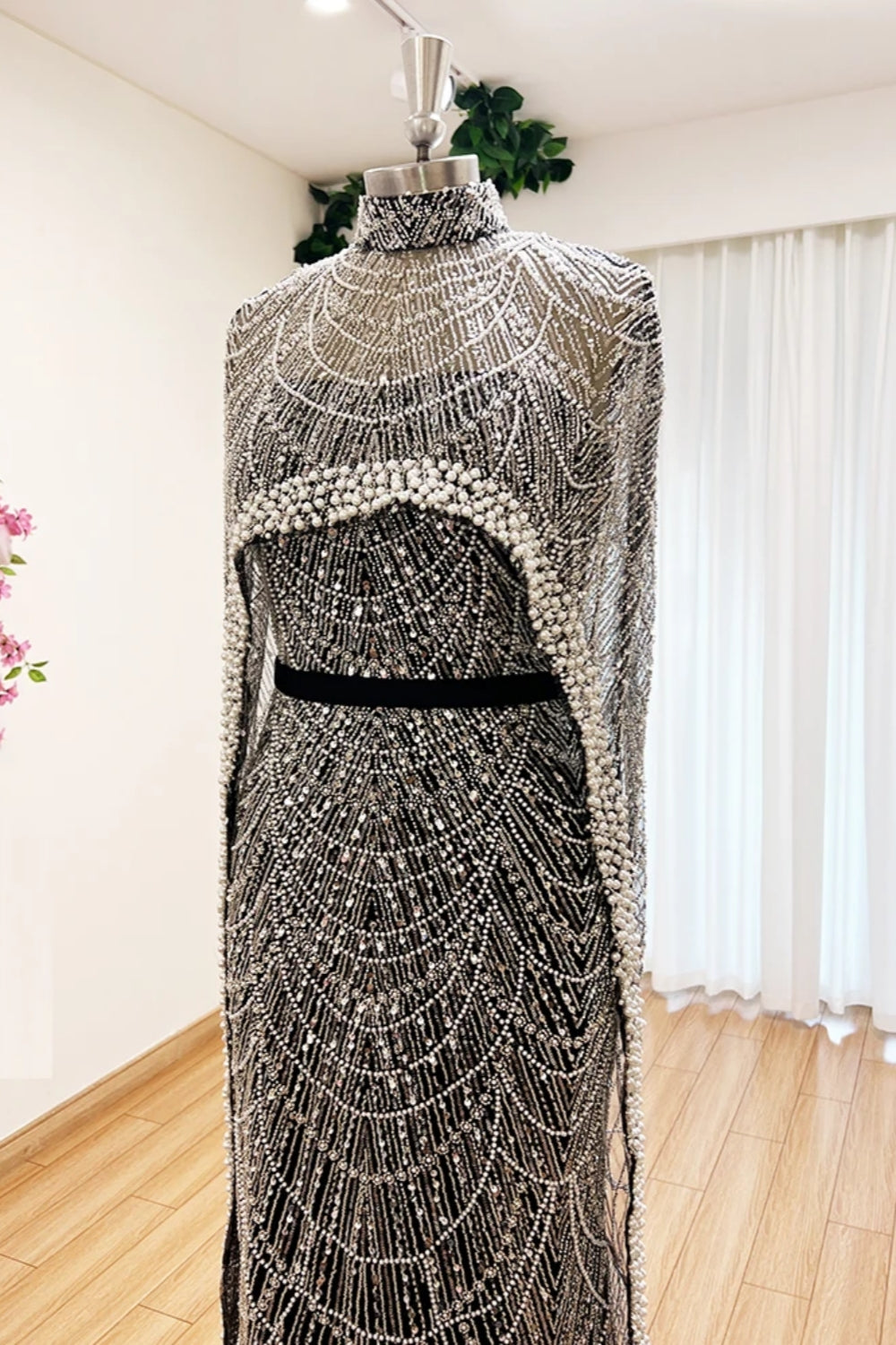 Elegant Two Piece Mermaid Long Prom Dress with Beadings and Beads-BallBride