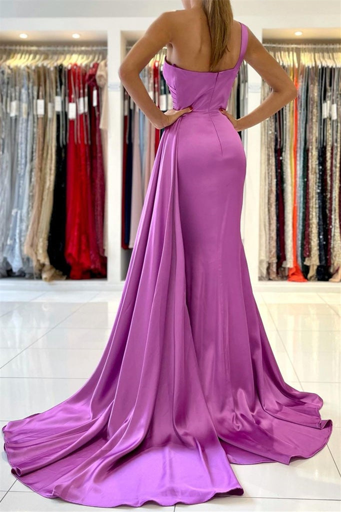 Fabulous One Shoulder Prom Dress with Ruffles-BallBride