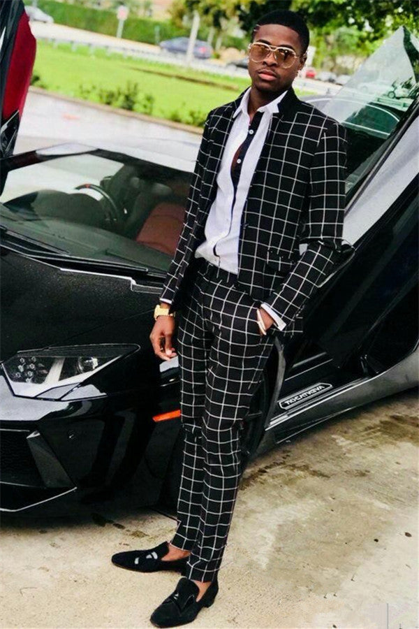 Fashion Black Suits for Groom & Groomsmen | Marriage Suit-BallBride
