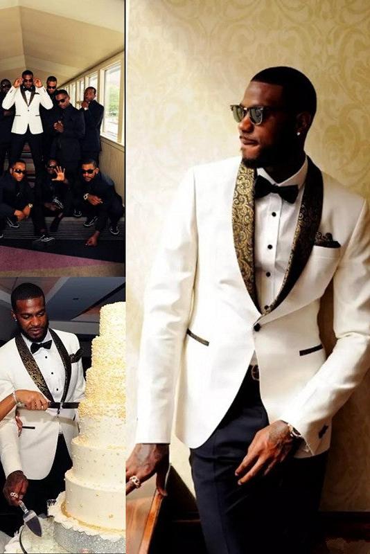Formal Jacquard Tuxedos for Men | Wedding Suits Bridegroom Mens Suits-BallBride