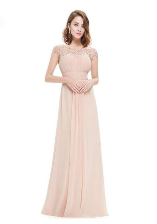 Glamorous Cap Sleeve Lace Prom Dress for Your Special Day-BallBride