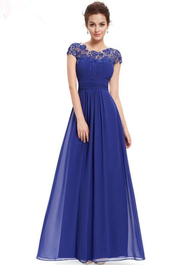 Glamorous Cap Sleeve Lace Prom Dress for Your Special Day-BallBride