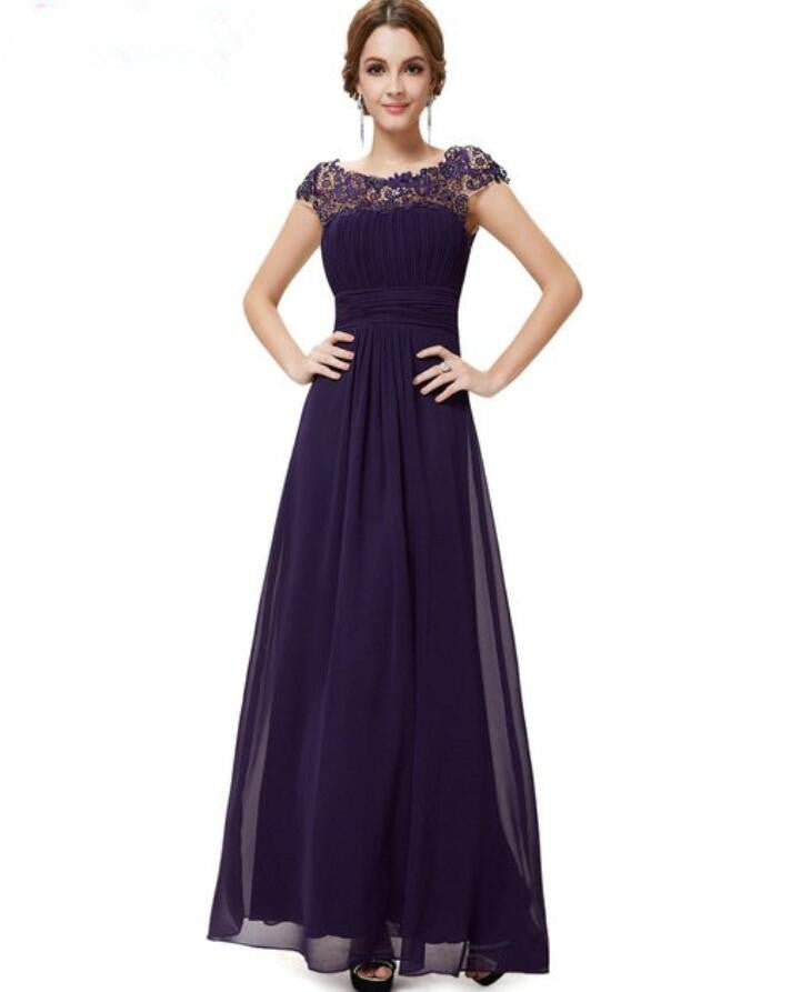 Glamorous Cap Sleeve Lace Prom Dress for Your Special Day-BallBride