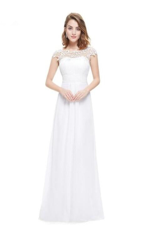 Glamorous Cap Sleeve Lace Prom Dress for Your Special Day-BallBride