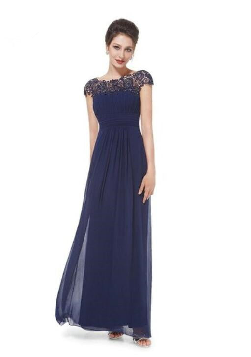 Glamorous Cap Sleeve Lace Prom Dress for Your Special Day-BallBride