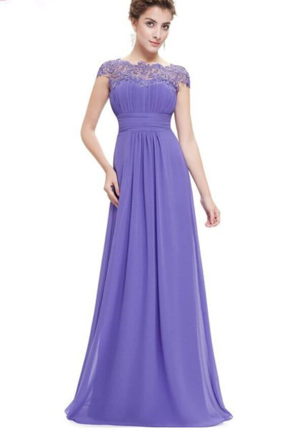 Glamorous Cap Sleeve Lace Prom Dress for Your Special Day-BallBride