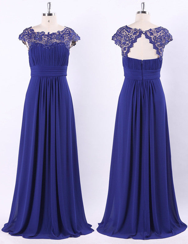 Glamorous Cap Sleeve Lace Prom Dress for Your Special Day-BallBride