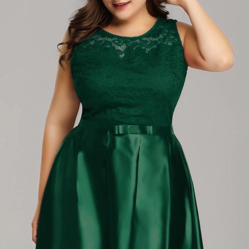 Glamorous Lace Hi-Lo Burgundy Prom Dresses Plus Size Evening Gown-BallBride