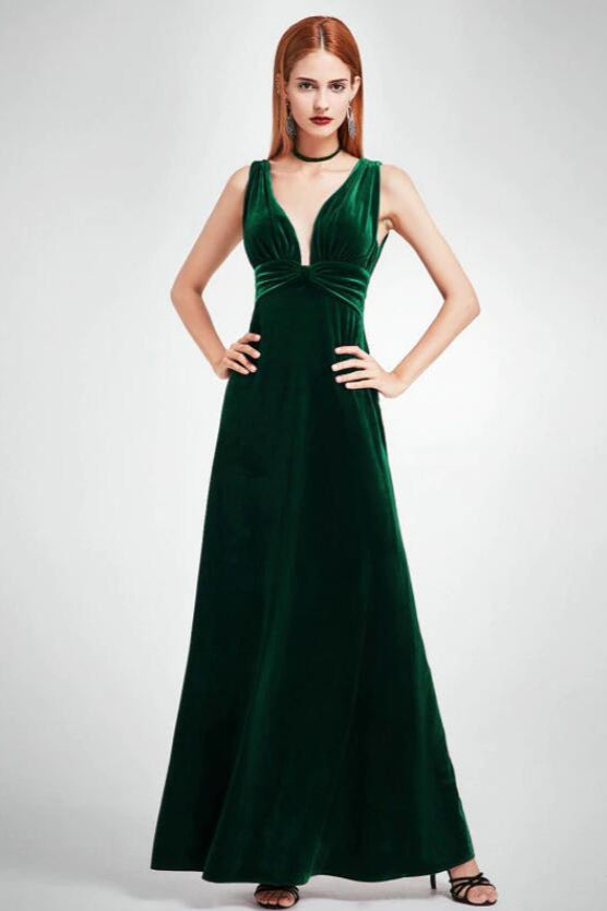 Glamorous Velvet Long Mermaid Prom Dress On Sale-BallBride