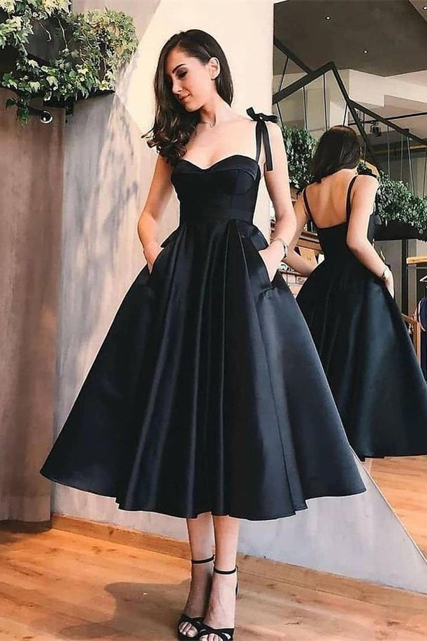 Glorious Straps Sleeveless Short Prom Dress Online Knee-Length-BallBride