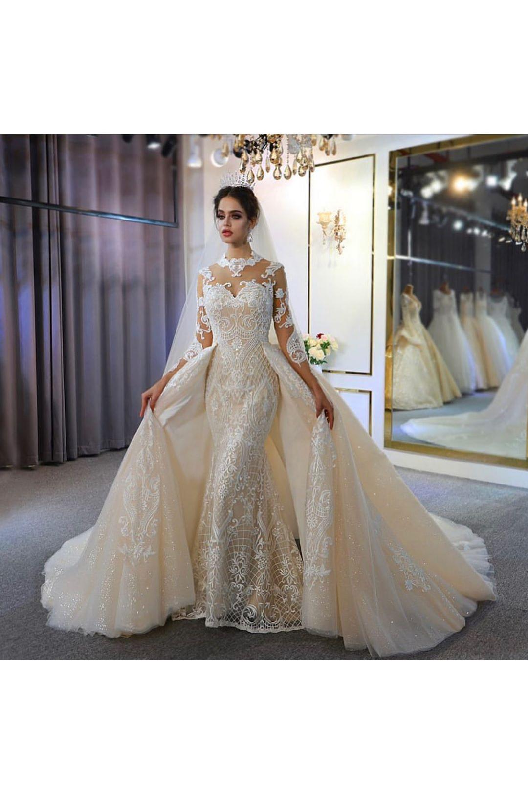Gorgeous A-Line Sweetheart Wedding Dress with Appliques Lace-BallBride