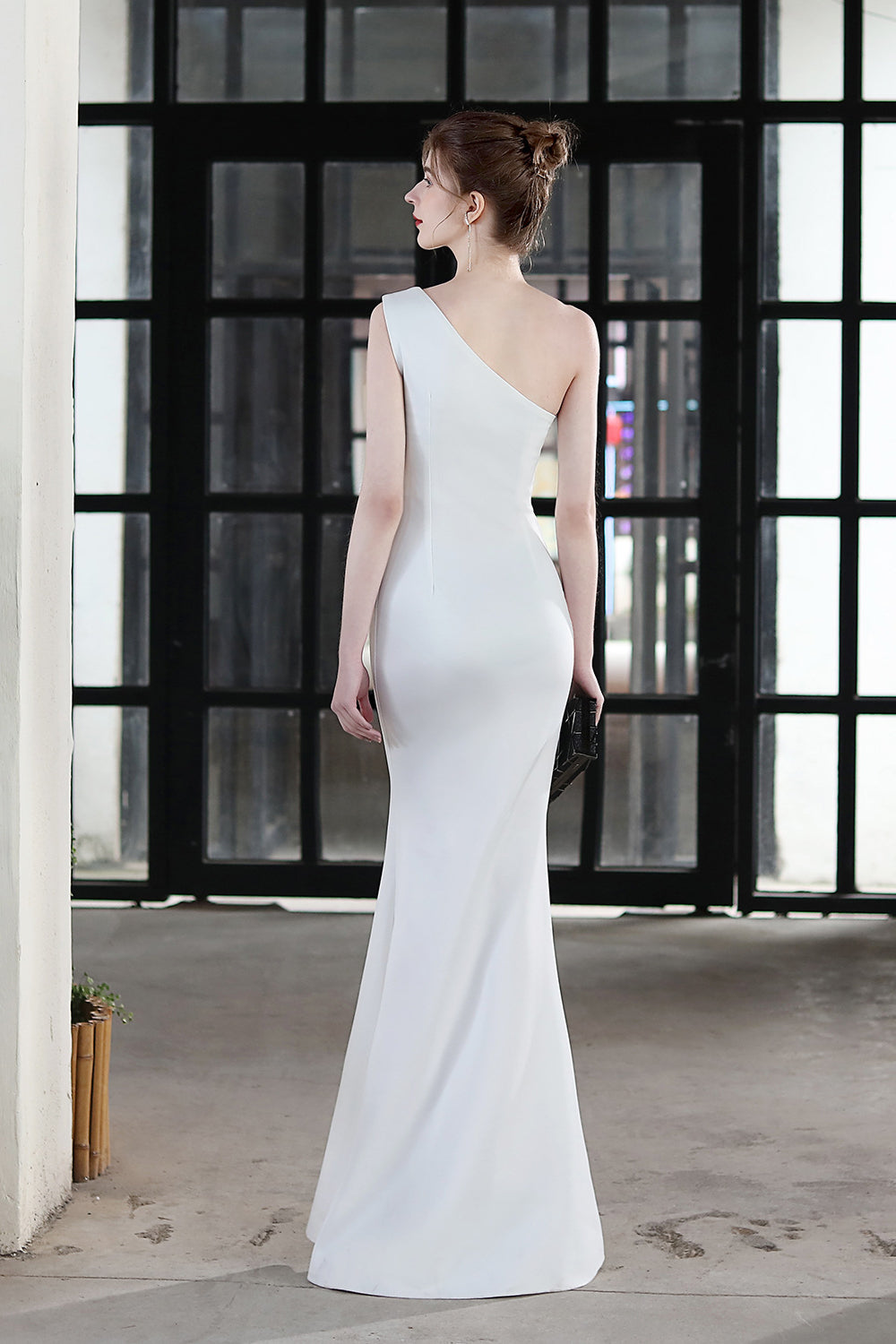 Gorgeous Long Mermaid Prom Dress with Beads and One Shoulder-BallBride