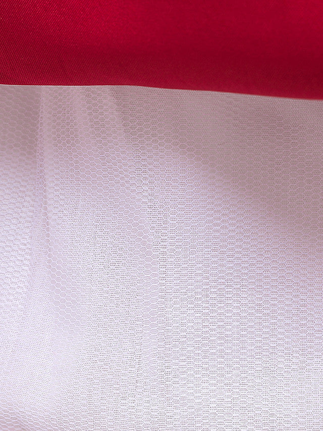 Gorgeous Long Sleeve Jewel Neck Flower Girl Dress with Tulle Satin Crystals and Lace Belt-BallBride