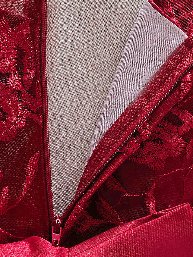 Gorgeous Long Sleeve Jewel Neck Flower Girl Dress with Tulle Satin Crystals and Lace Belt-BallBride