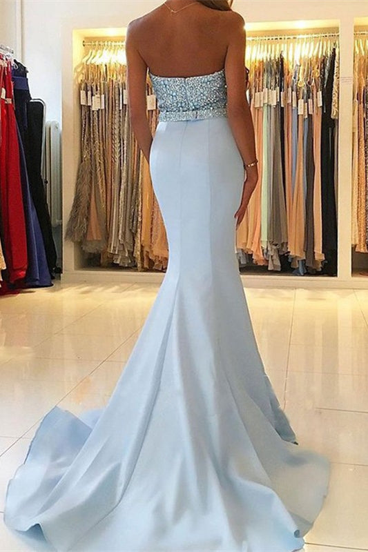 Gorgeous Mermaid Evening Dress with Beadings & Sequins-BallBride