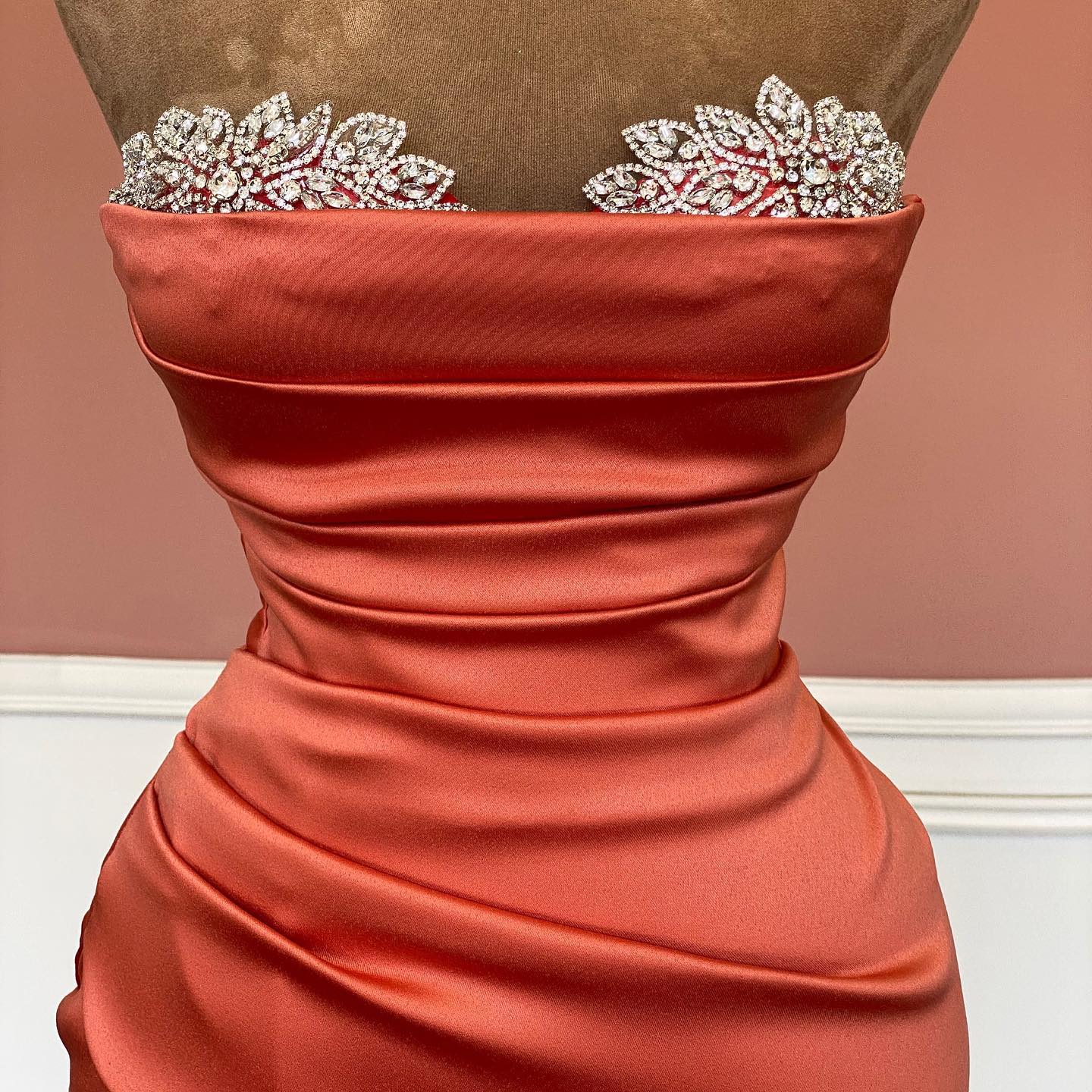 Gorgeous Strapless Mermaid Prom Dress With Beads & Pleated Split-BallBride