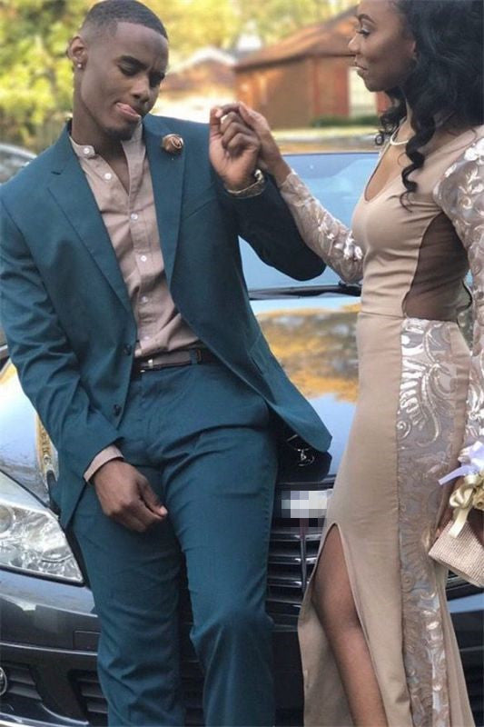 Green Summer Wedding Suit Ideas On Sale-BallBride