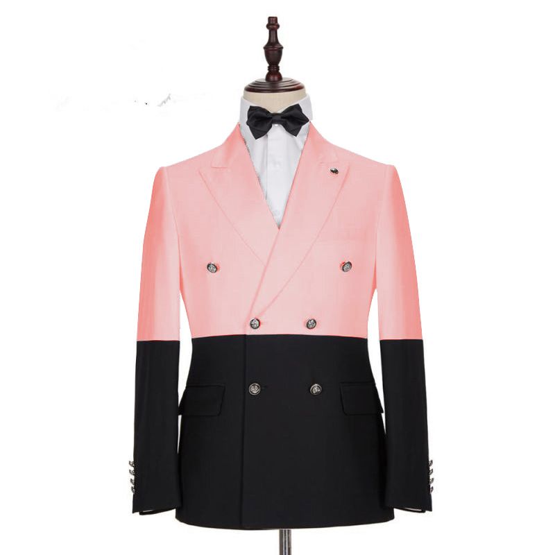 Groom Double Breasted Pink Blazer - On Sale Now!-BallBride