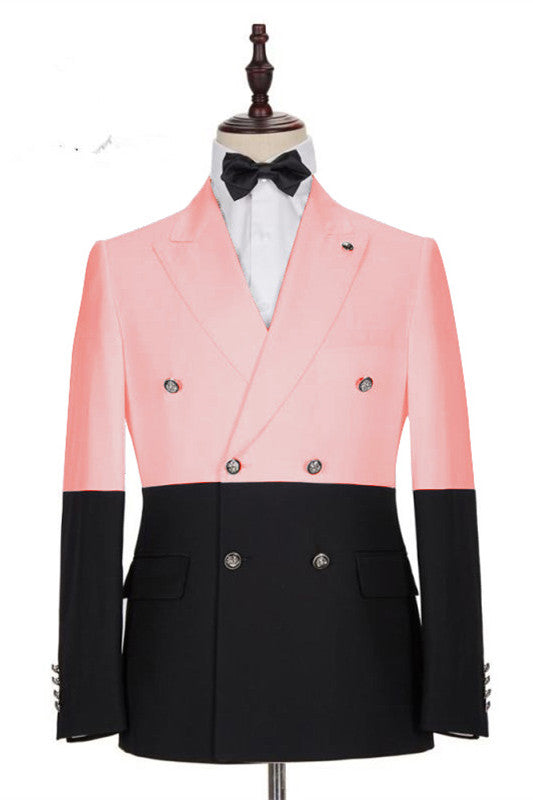 Groom Double Breasted Pink Blazer - On Sale Now!-BallBride
