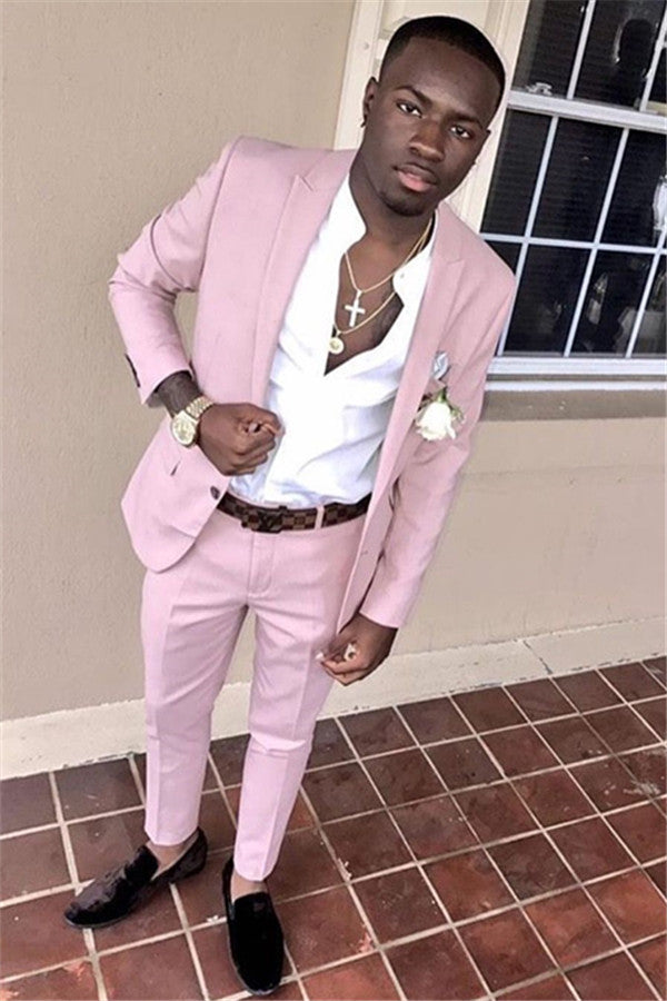 Groom & Groomsmen Suits - Handsome Pink For Sale-BallBride