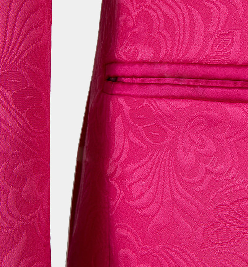 Groom's Pink One-Button Suit for Prom-BallBride