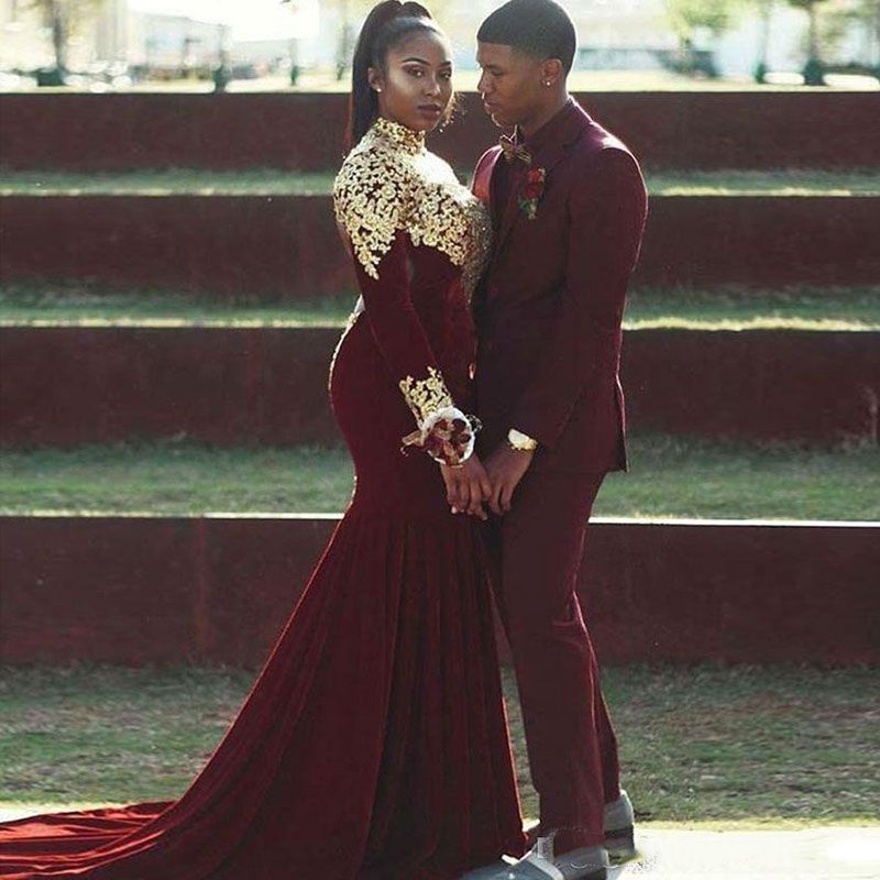 High Quality Notched Lapel Burgundy Prince Suit For Groom-BallBride