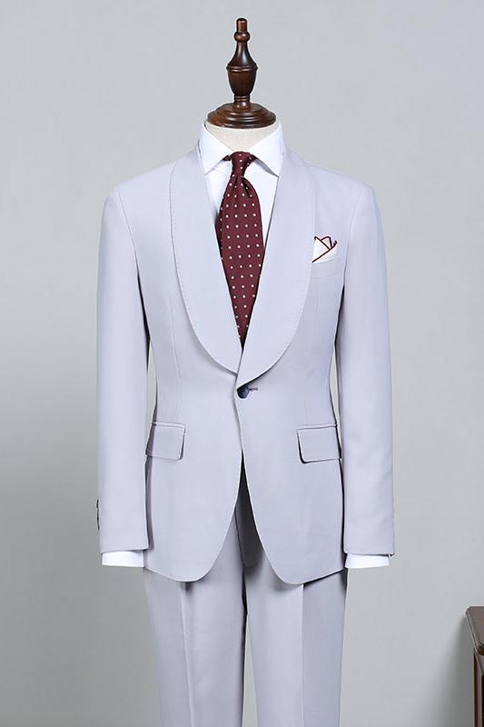 Ivan Fashion Blue 2-Piece Bespoke Wedding Suit for Grooms-BallBride