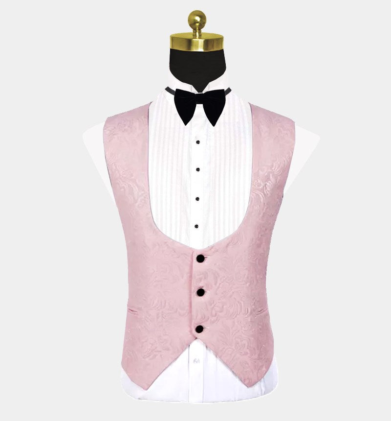 Jacquard Men's Wear On Sale - Reception Suit For Groom in Pink-BallBride