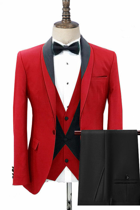 Jonas Red Three Piece Men Suit for Wedding & Proms-BallBride