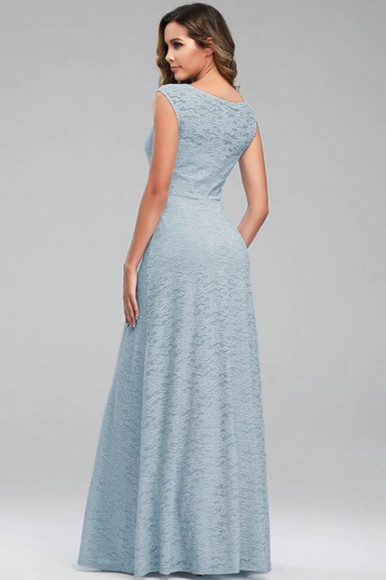 Lace Sleeveless Prom Dresses Long ¨C Perfect for Weddings and Parties-BallBride