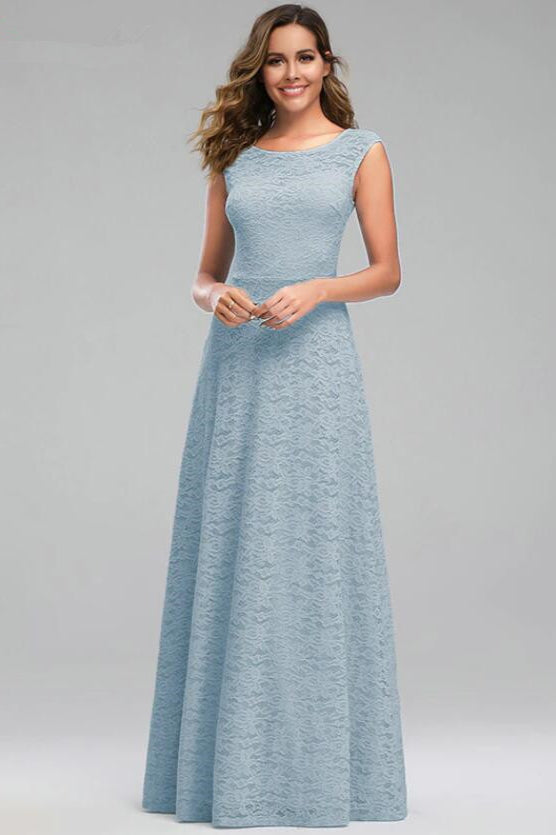 Lace Sleeveless Prom Dresses Long ¨C Perfect for Weddings and Parties-BallBride