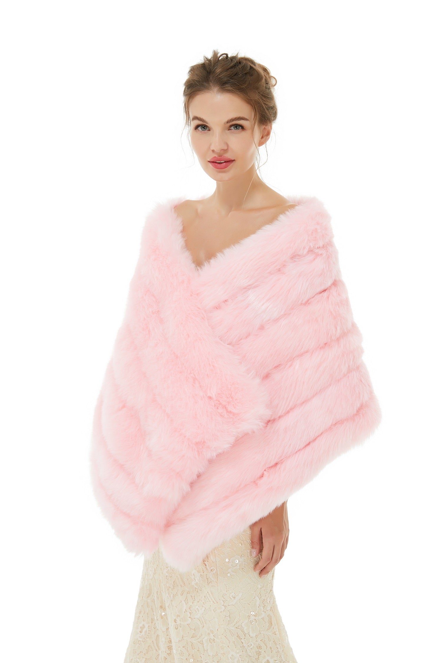 Look Elegant with Soft Faux Fur Wedding Wraps On Sale-BallBride