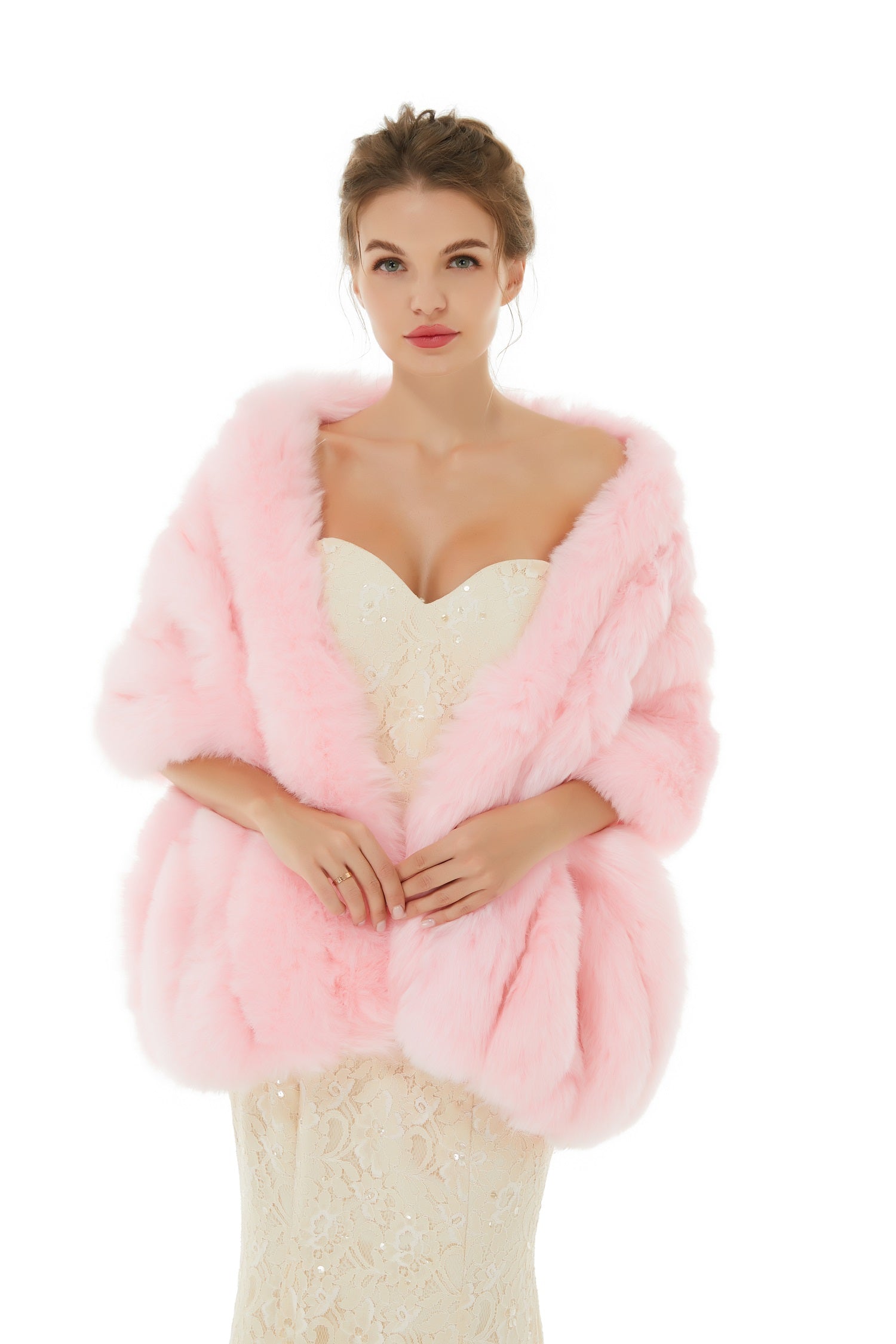 Look Elegant with Soft Faux Fur Wedding Wraps On Sale-BallBride